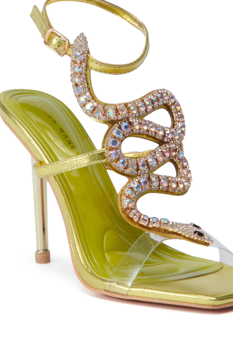 AZALEA WANG COBRA CITRINE STILETTO SANDAL - Image 8