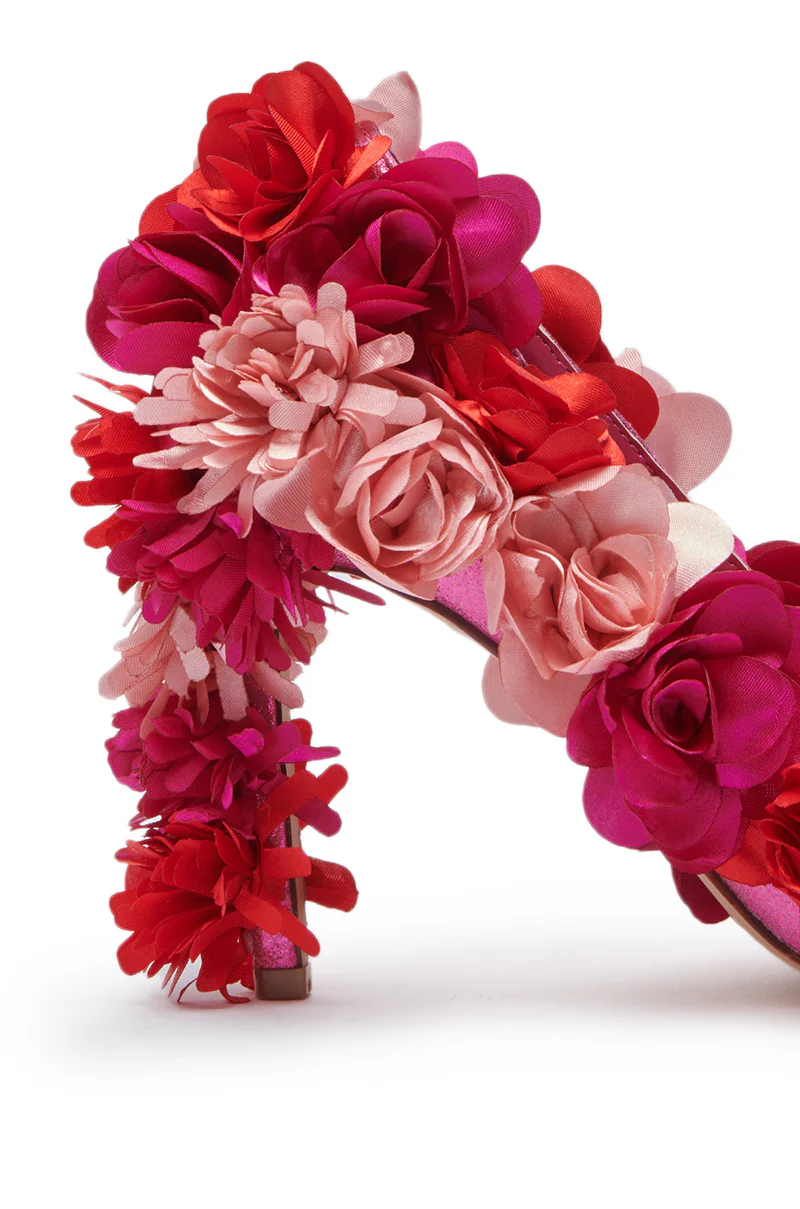 AZALEA WANG COLLIDGE MULTI FLORAL EMBELLISHED PUMP - Image 7
