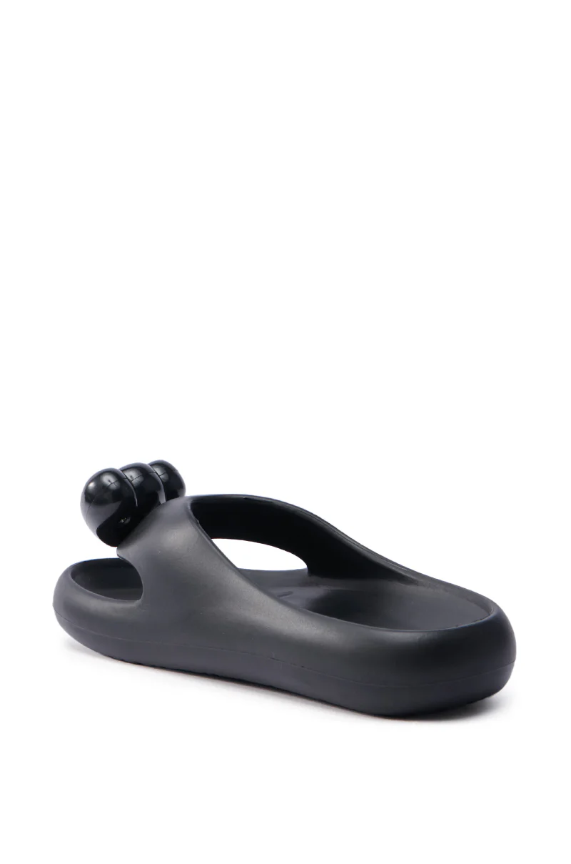 AKIRA COMPASSION BLACK SANDAL - Image 6