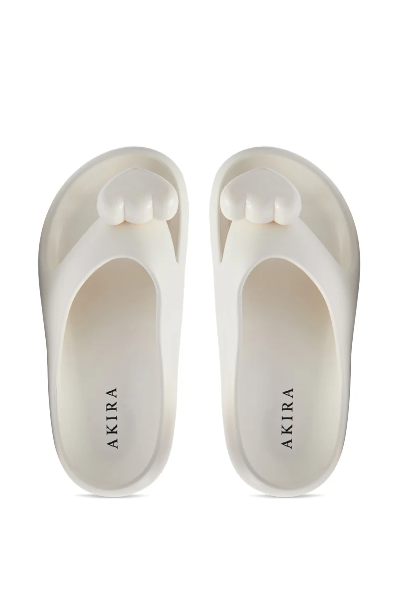 AKIRA COMPASSION WHITE SANDAL - Image 2