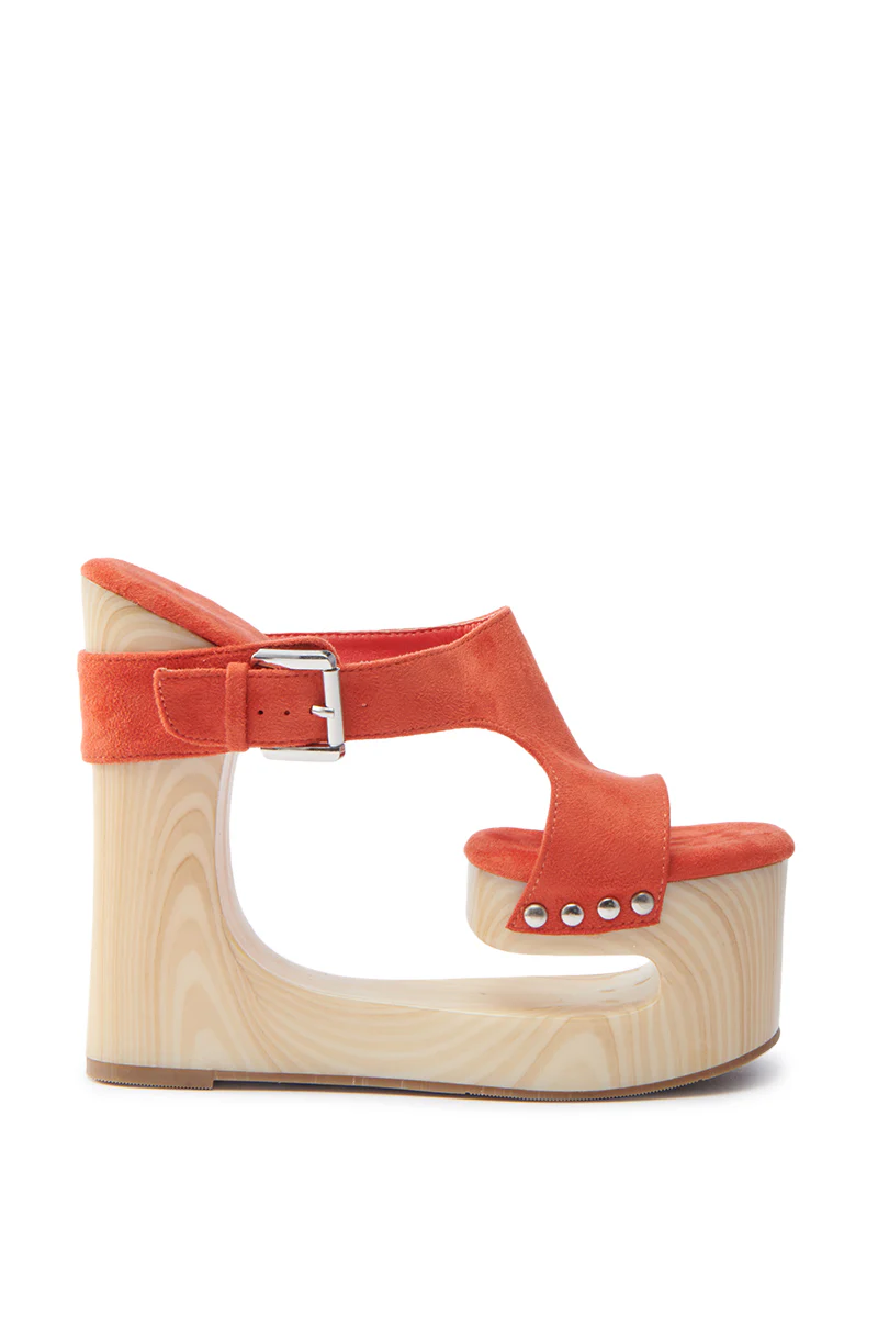 AZALEA WANG COPSE ORANGE SANDAL - Image 3