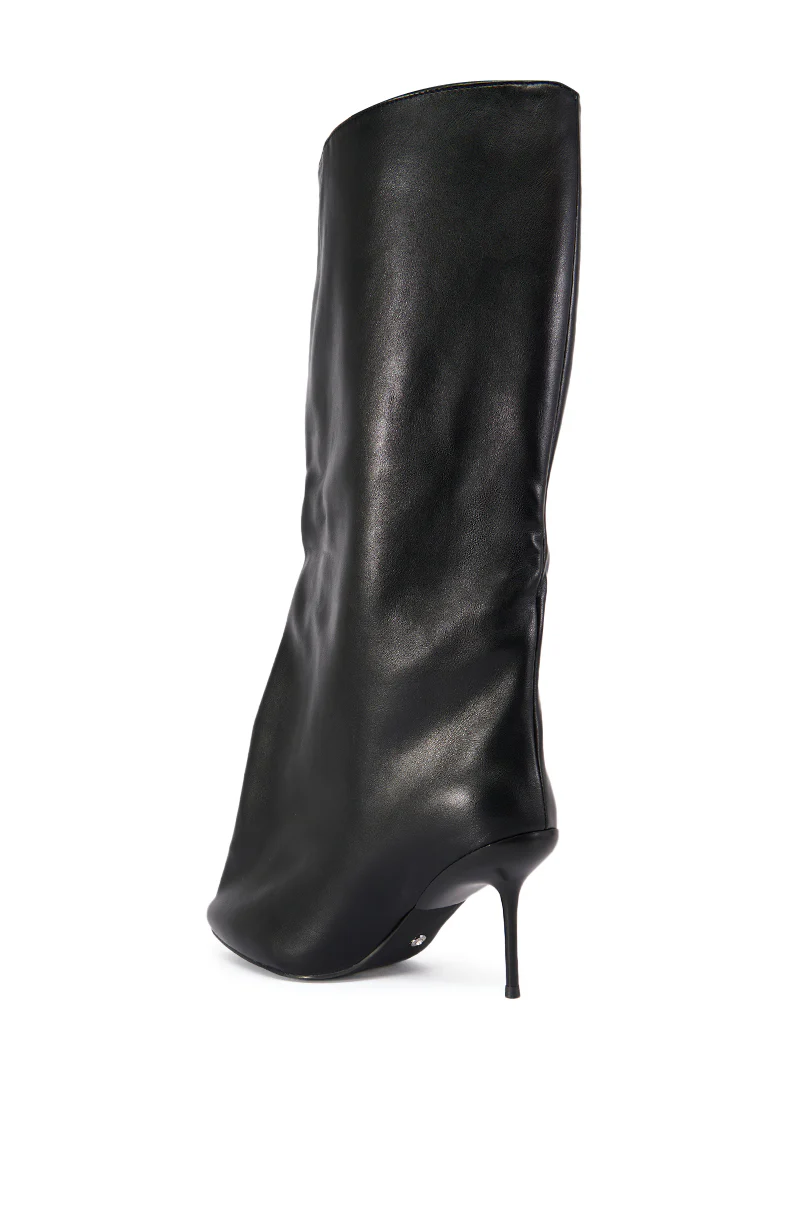 AZALEA WANG COUTURE CRAZY BLACK BUCKET BOOT - Image 7