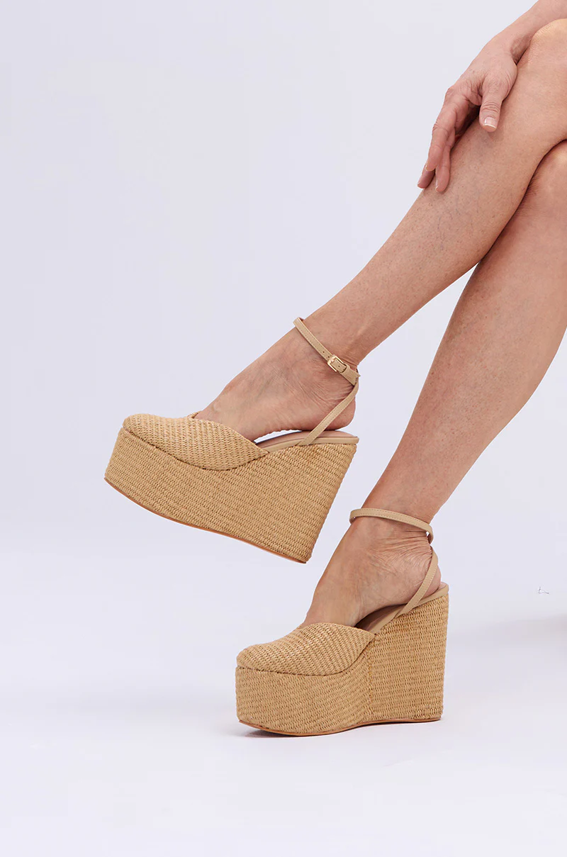 AZALEA WANG COVA BEIGE WEDGE - Image 2