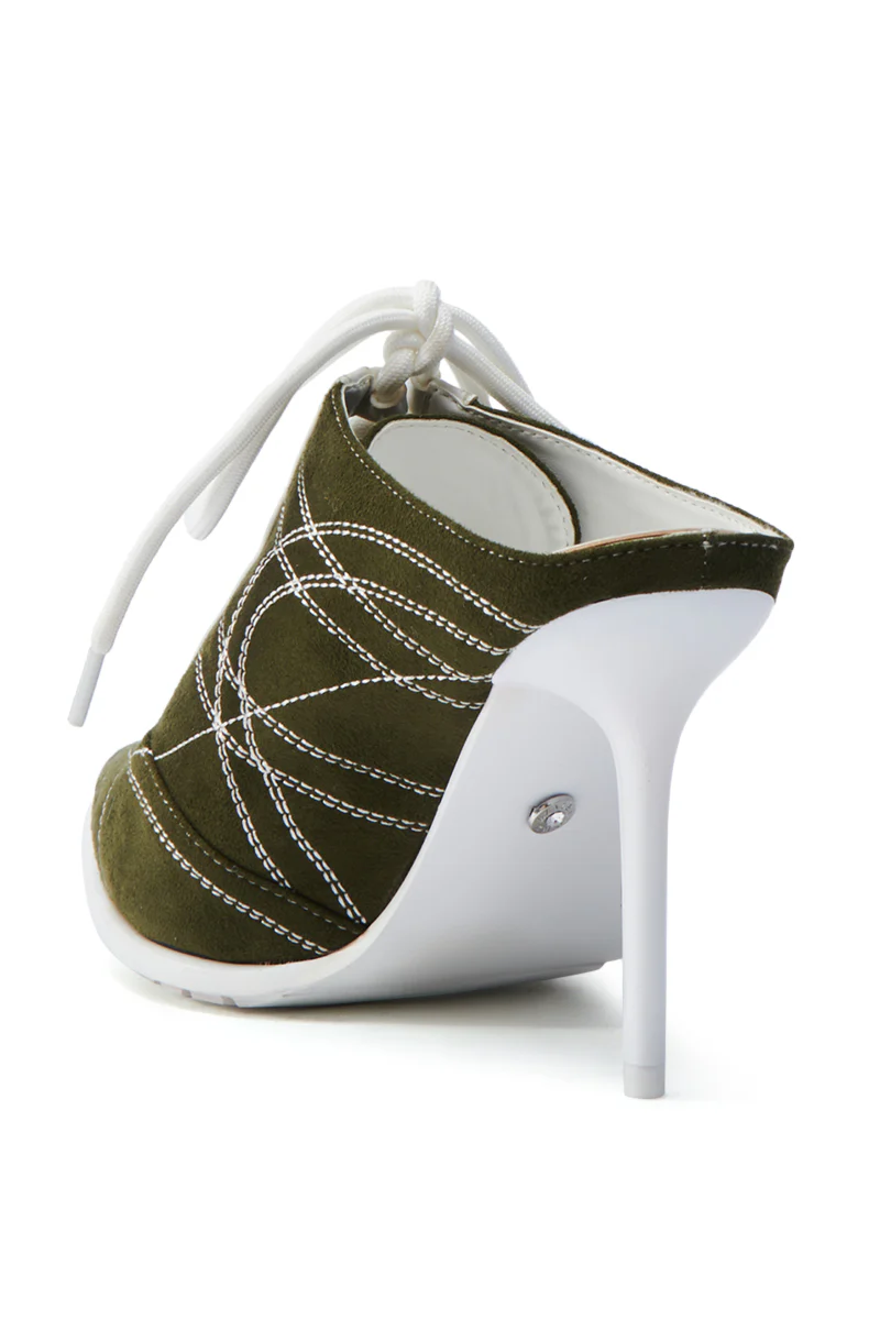 AZALEA WANG DALARY GREEN STILETTO PUMP - Image 5
