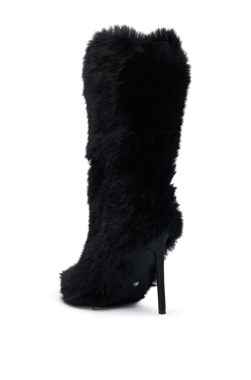 AZALEA WANG DAMOSEL BLACK STILETTO BOOTIE - Image 5