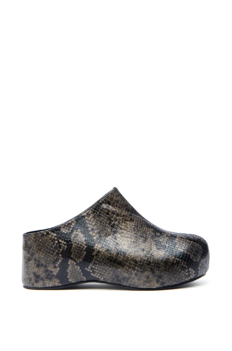 AZALEA WANG DARWIN CLOG IN BLACK SNAKE - Image 3