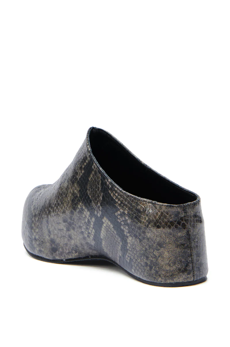 AZALEA WANG DARWIN CLOG IN BLACK SNAKE - Image 5