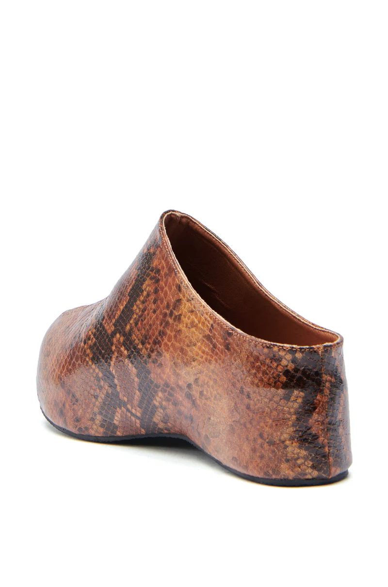 AZALEA WANG DARWIN CLOG IN BROWN SNAKE - Image 6