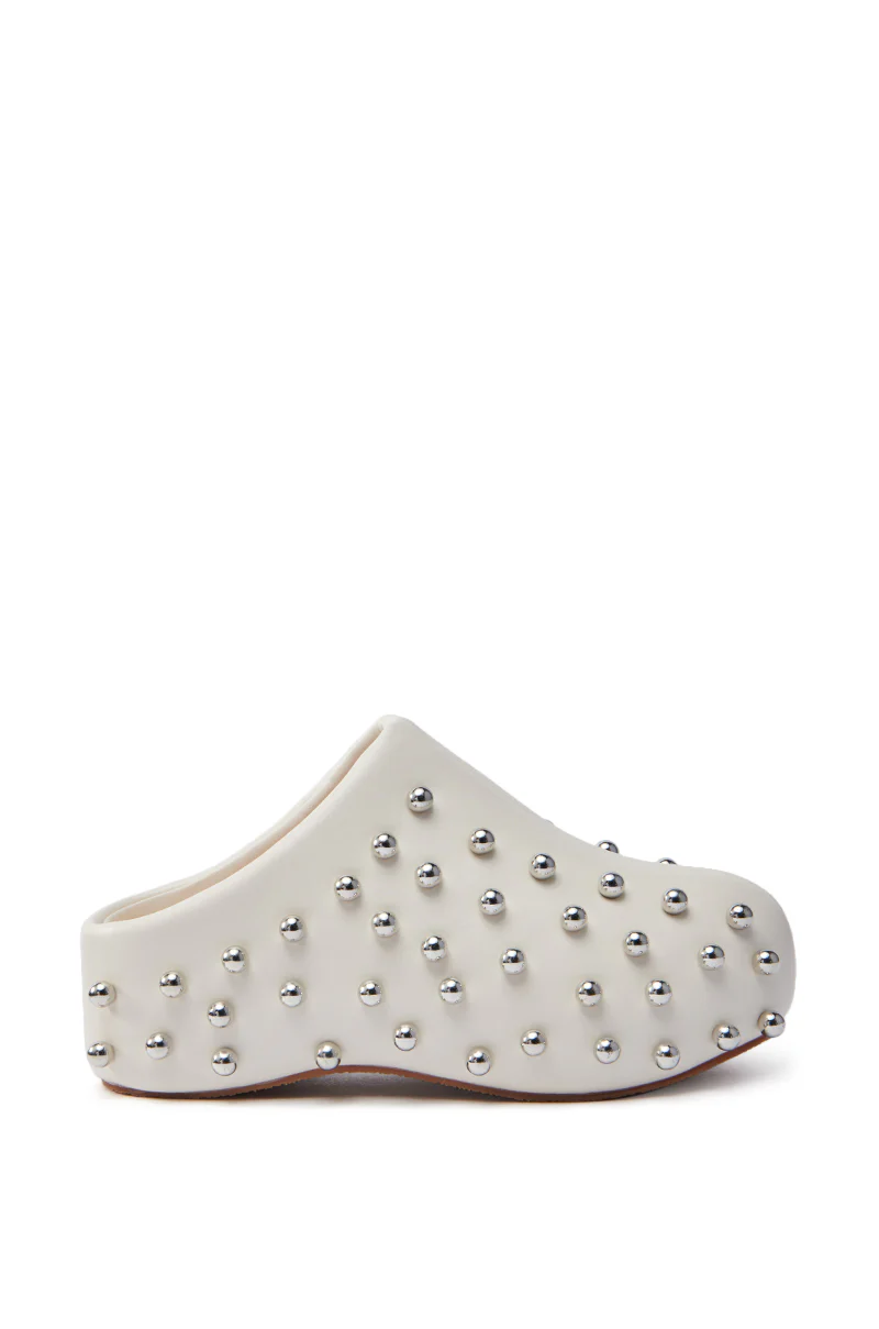 AZALEA WANG DARWIN STUD FLAT CLOG IN BONE - Image 4