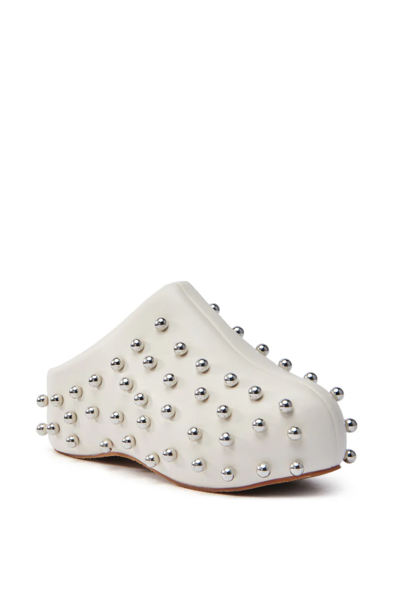 AZALEA WANG DARWIN STUD FLAT CLOG IN BONE - Image 5