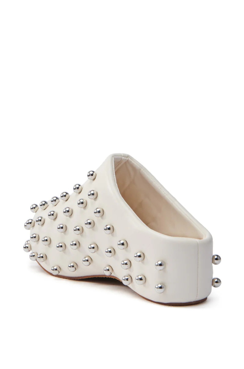 AZALEA WANG DARWIN STUD FLAT CLOG IN BONE - Image 6