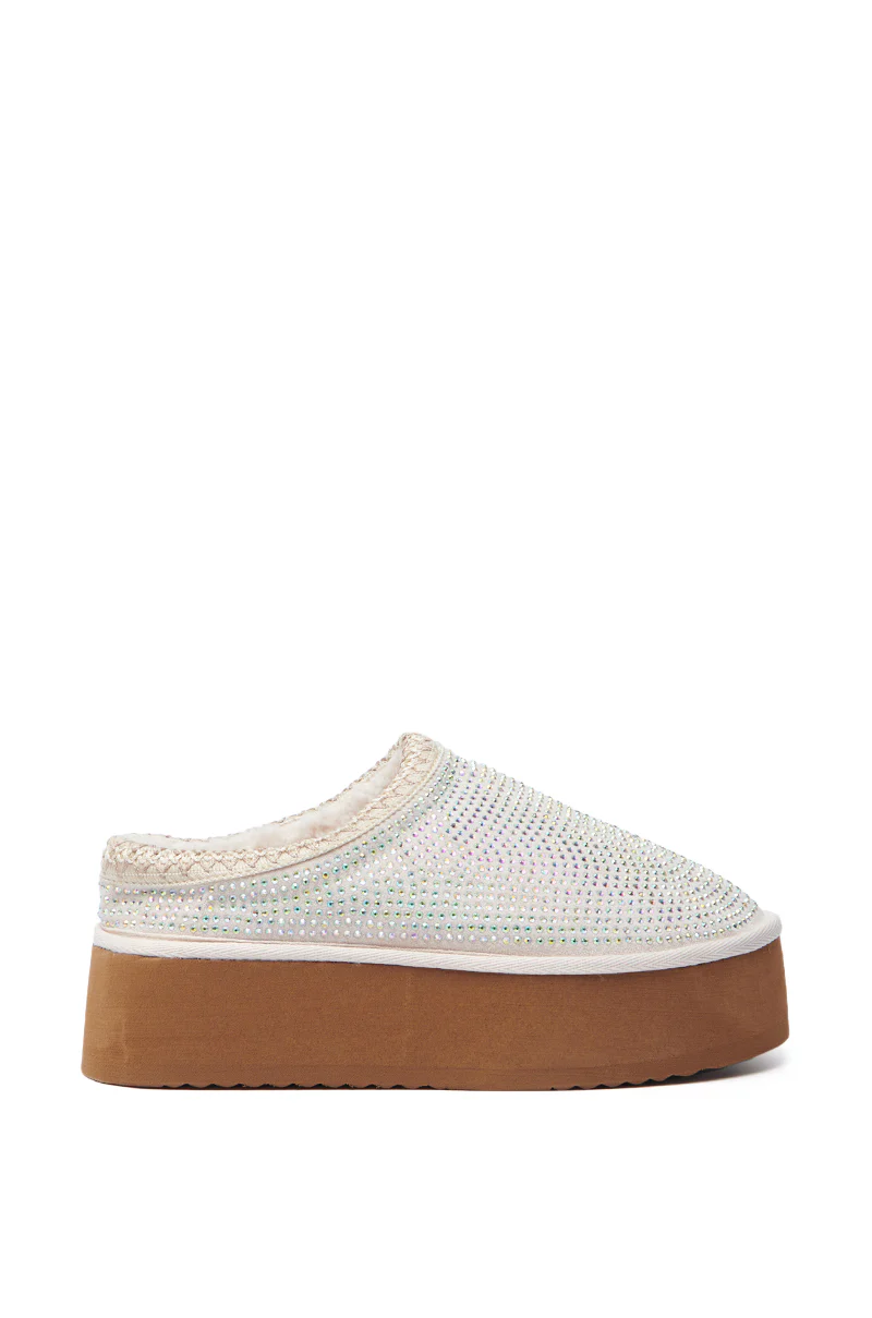 AZALEA WANG DAVIAT WHITE EMBELLISHED SLIPPER FLAT - Image 6