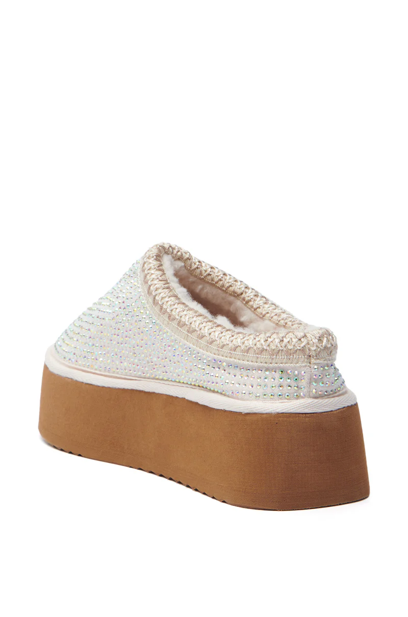 AZALEA WANG DAVIAT WHITE EMBELLISHED SLIPPER FLAT - Image 8