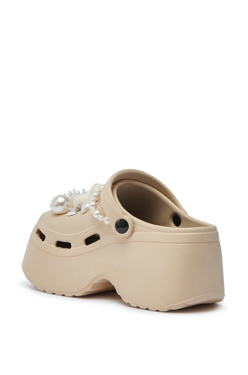 AZALEA WANG DAVIES BEIGE EMBELLISHED FLAT - Image 5
