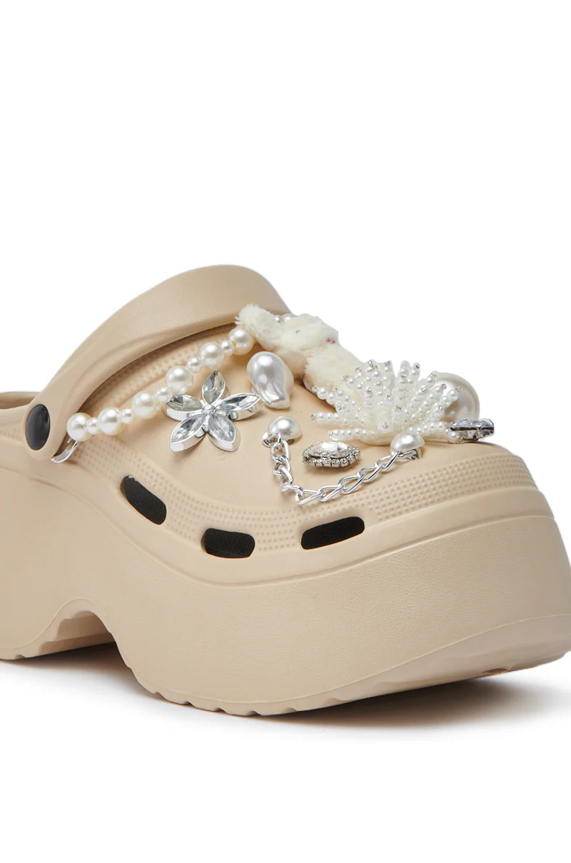 AZALEA WANG DAVIES BEIGE EMBELLISHED FLAT - Image 6