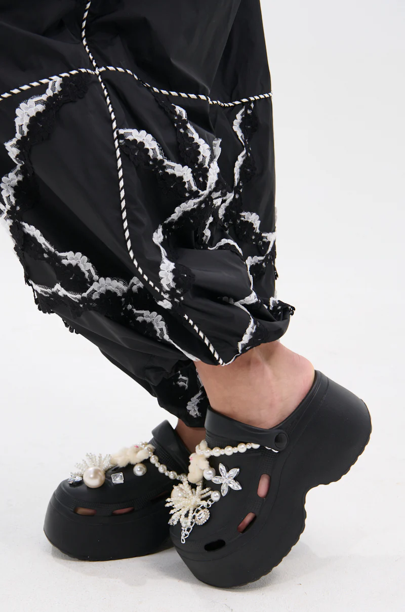 AZALEA WANG DAVIES BLACK PEARL RHINESTONE FLAT - Image 2