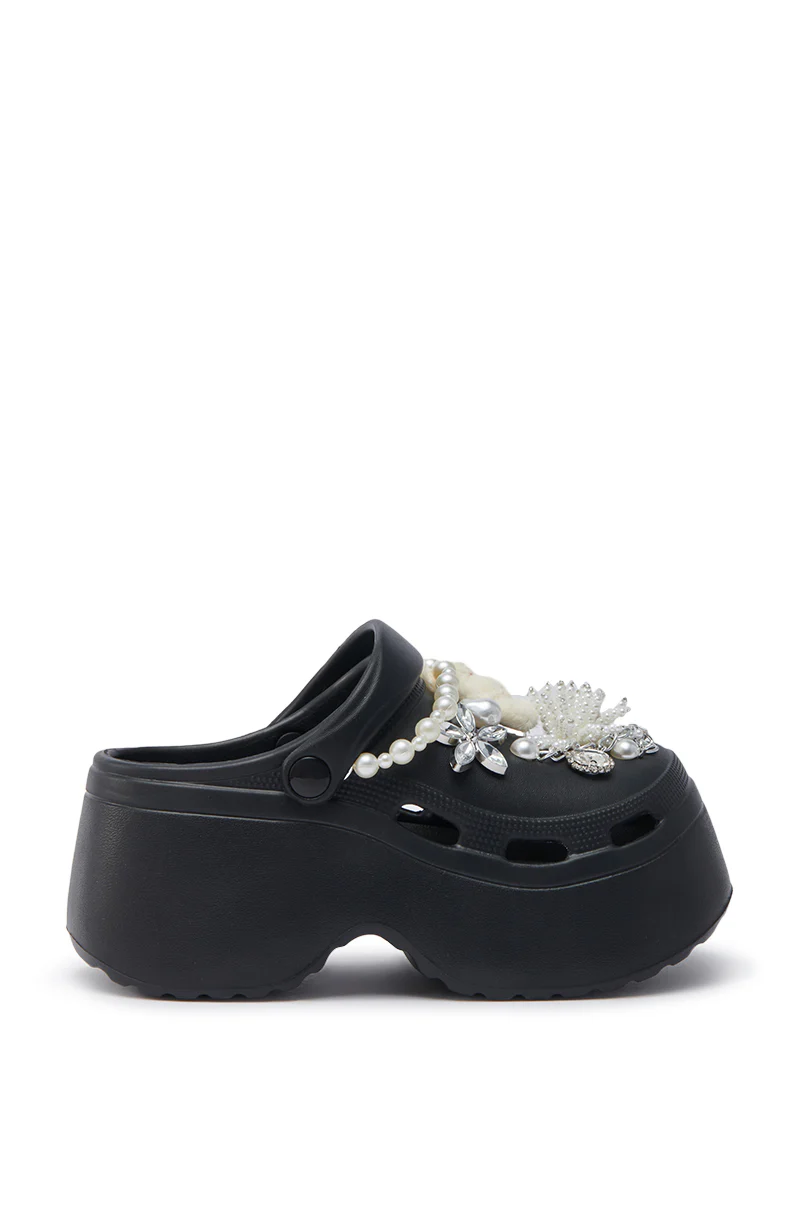 AZALEA WANG DAVIES BLACK PEARL RHINESTONE FLAT - Image 3
