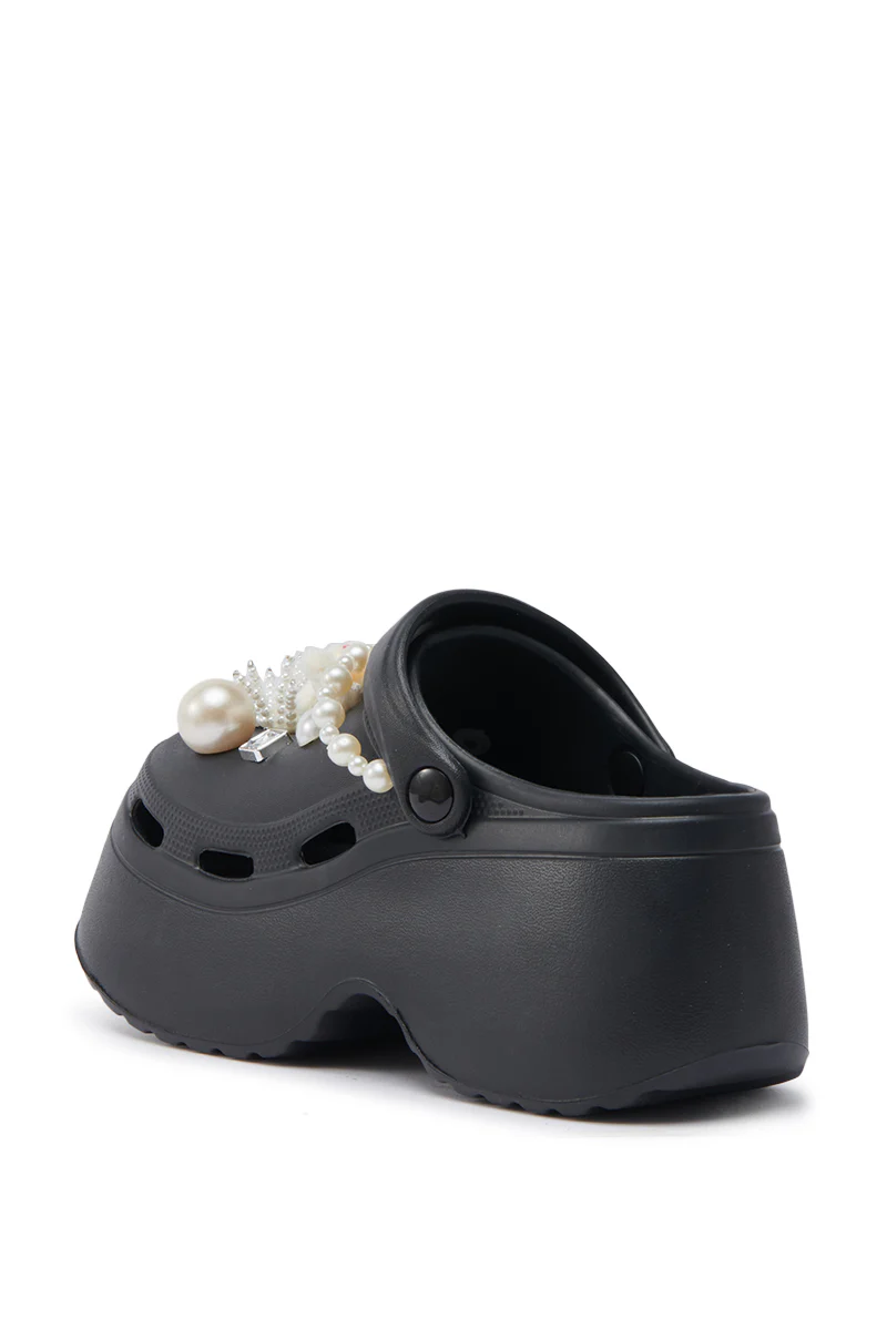 AZALEA WANG DAVIES BLACK PEARL RHINESTONE FLAT - Image 4