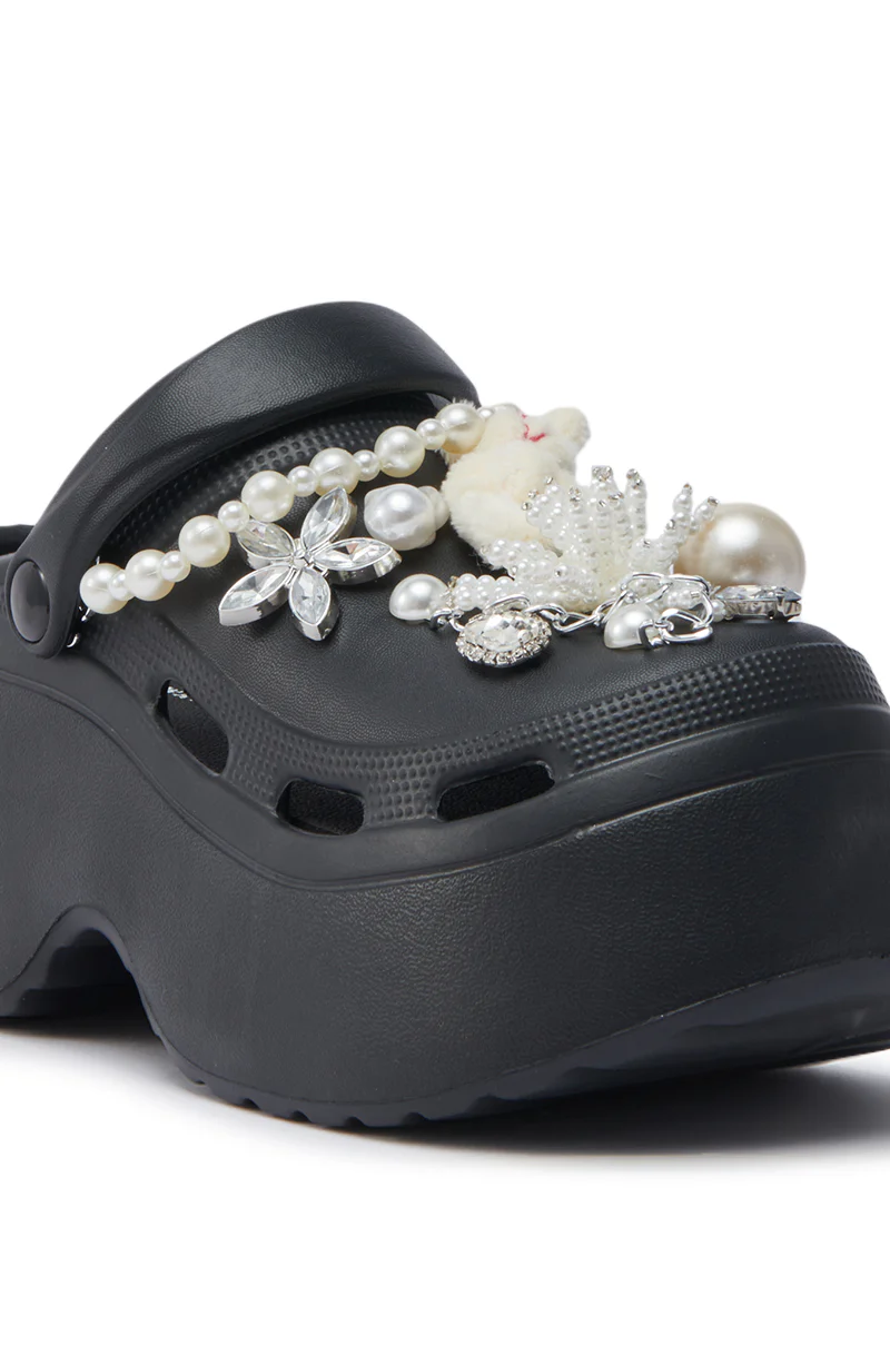 AZALEA WANG DAVIES BLACK PEARL RHINESTONE FLAT - Image 5