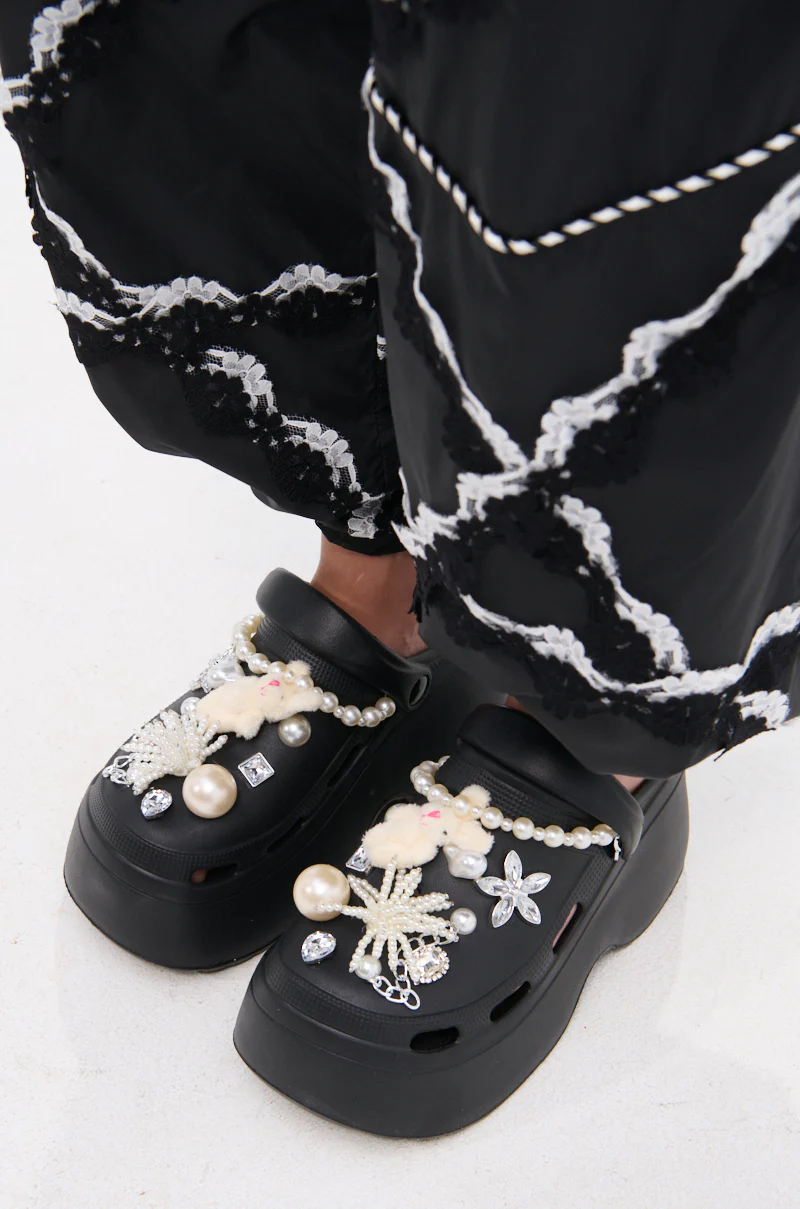 AZALEA WANG DAVIES BLACK PEARL RHINESTONE FLAT - Image 6
