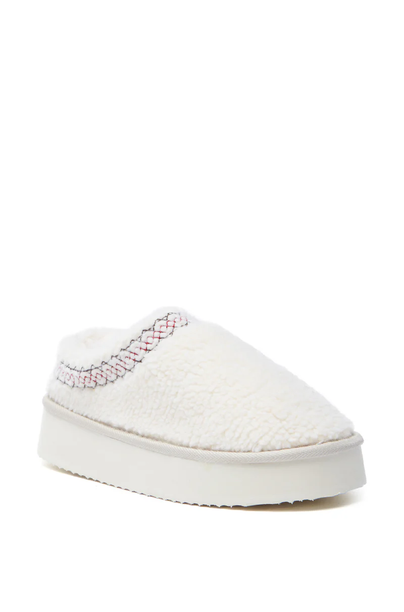 AZALEA WANG DEMARI CREAM SHERPA FLAT - Image 4