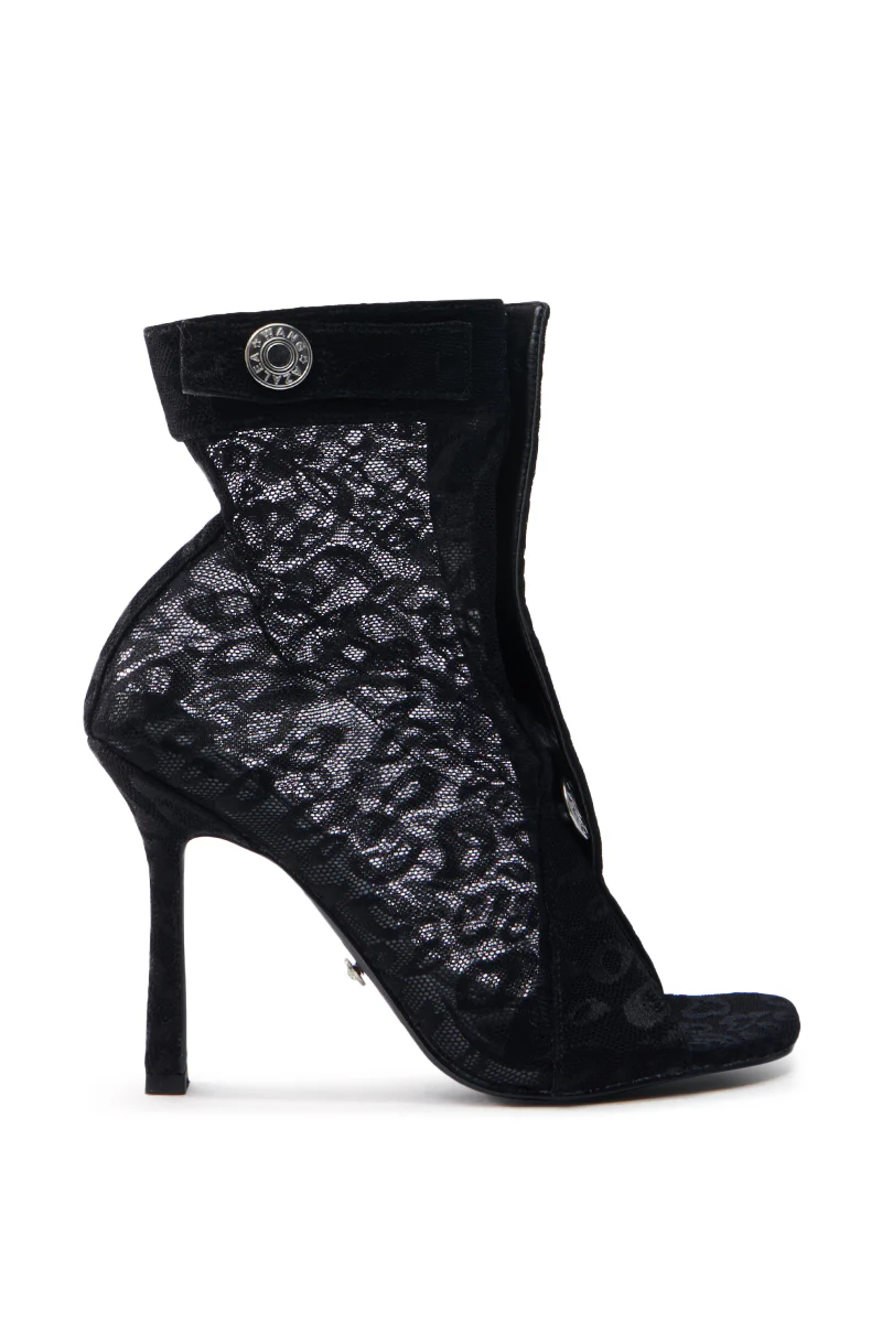 AZALEA WANG DOROTHY BLACK STILETTO BOOTIE - Image 4