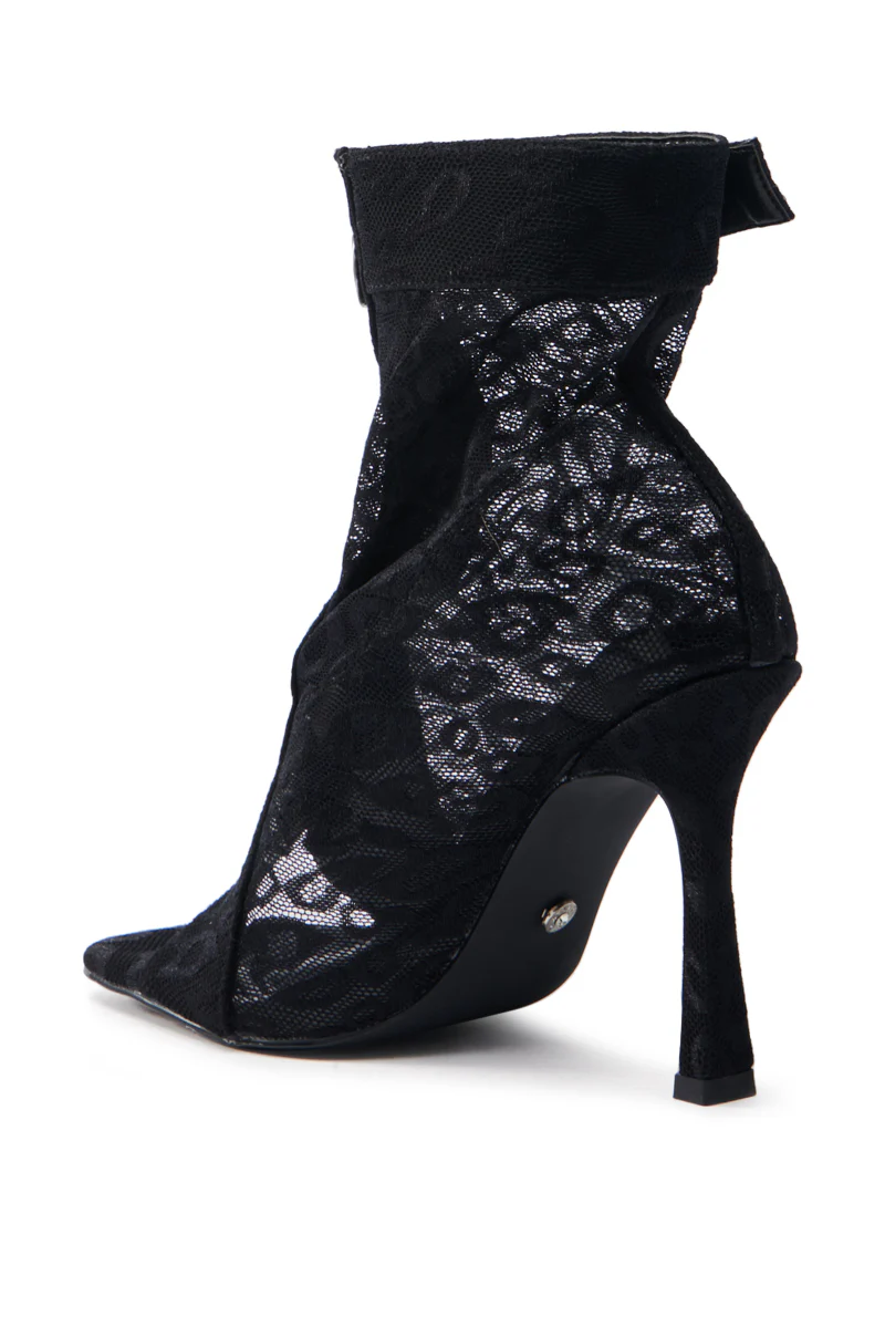 AZALEA WANG DOROTHY BLACK STILETTO BOOTIE - Image 6