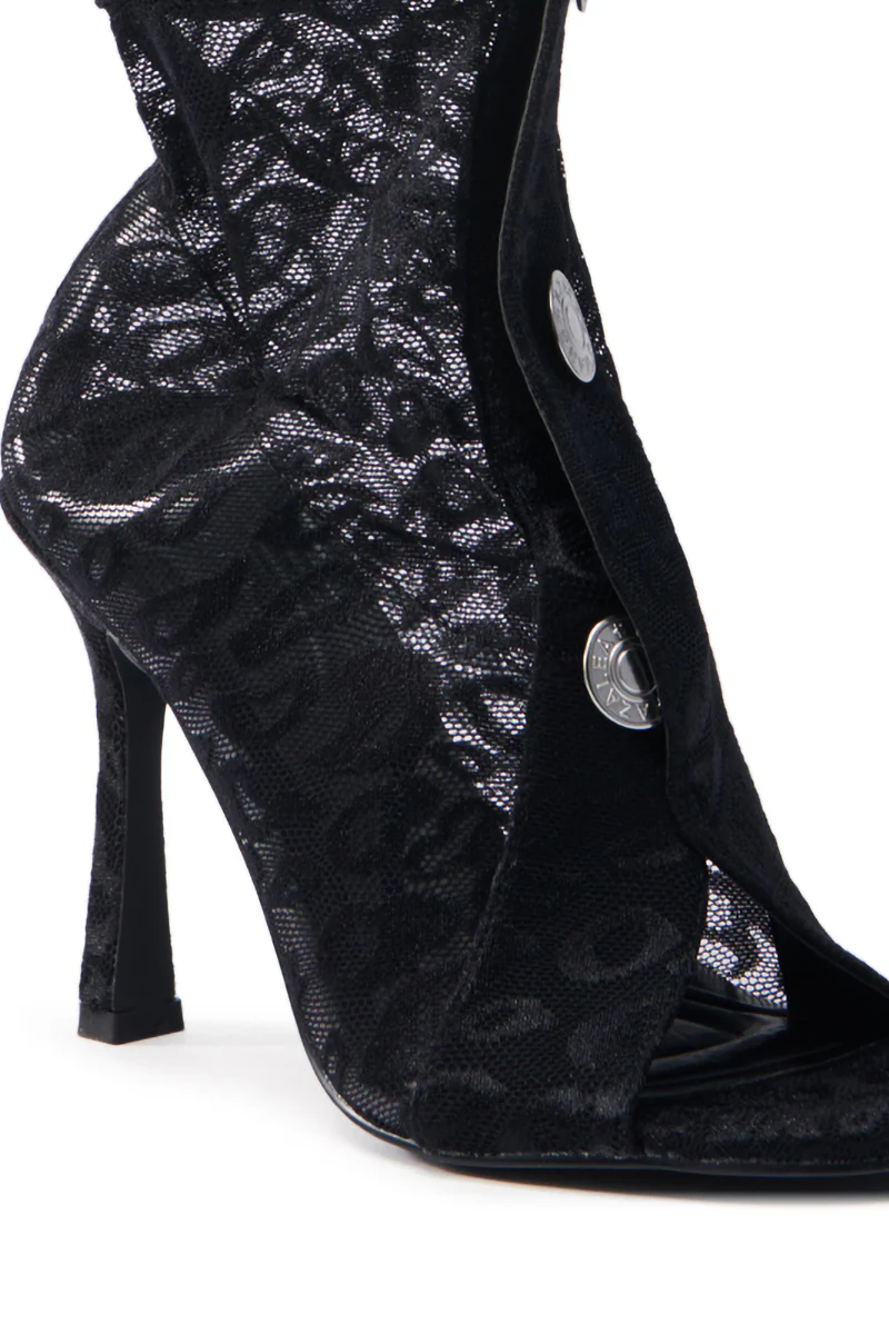 AZALEA WANG DOROTHY BLACK STILETTO BOOTIE - Image 7
