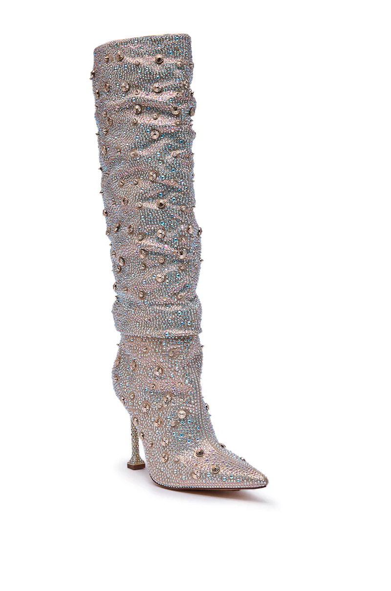 AZALEA WANG DOUGHTY GOLD STILETTO BOOT - Image 4