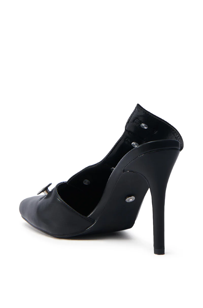 AZALEA WANG EBRIMA BLACK STILETTO  PUMP - Image 8