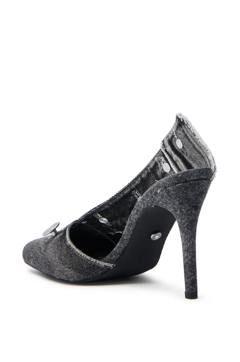 AZALEA WANG EBRIMA DENIM STILETTO PUMP - Image 5