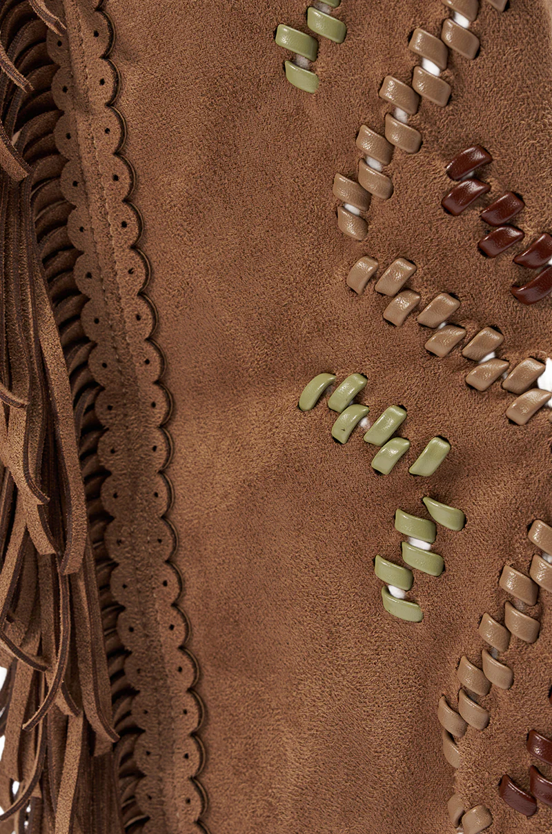 AZALEA WANG EDMUND BROWN FLAT WESTERN BOOT - Image 9