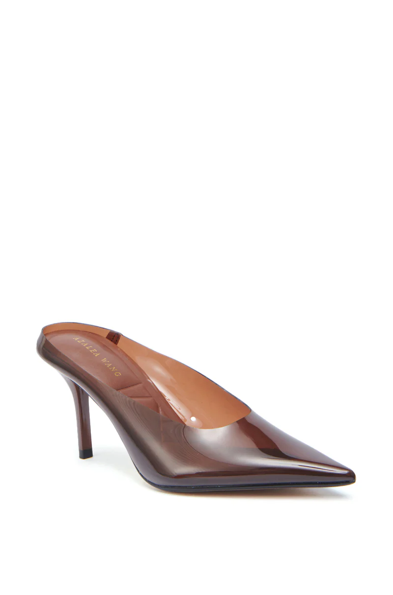 AZALEA WANG EEMIL BROWN PUMP STILETTO - Image 5
