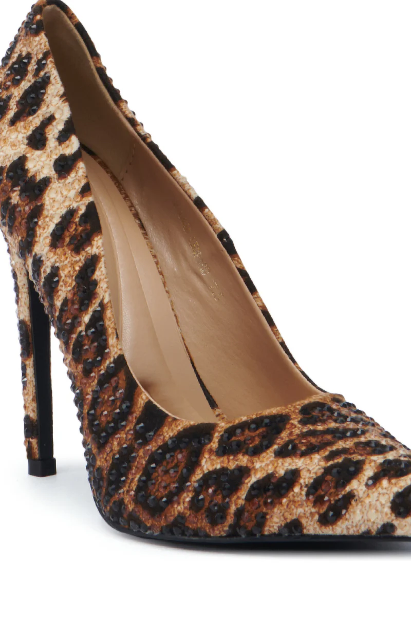 AZALEA WANG EILANA LEOPARD STILETTO PUMP - Image 7