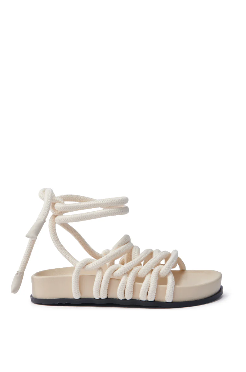 AKIRA EINER BONE ROPE FLAT SANDAL - Image 5