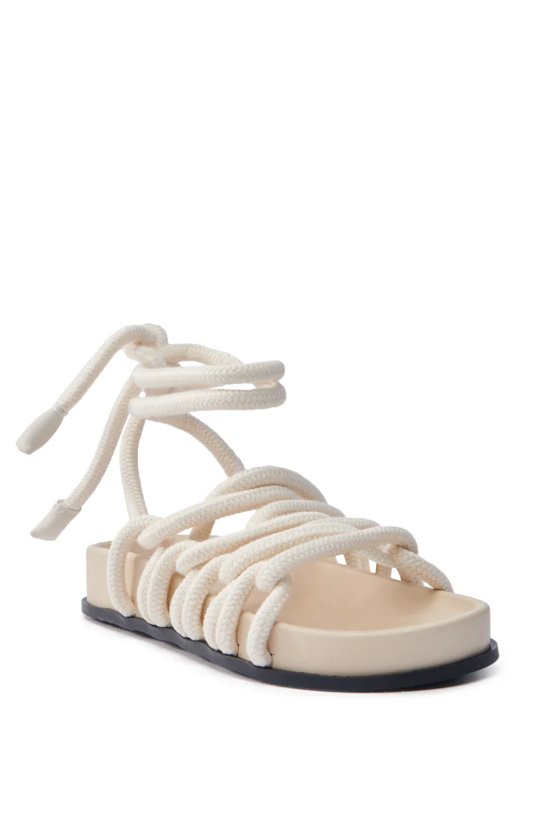 AKIRA EINER BONE ROPE FLAT SANDAL - Image 6