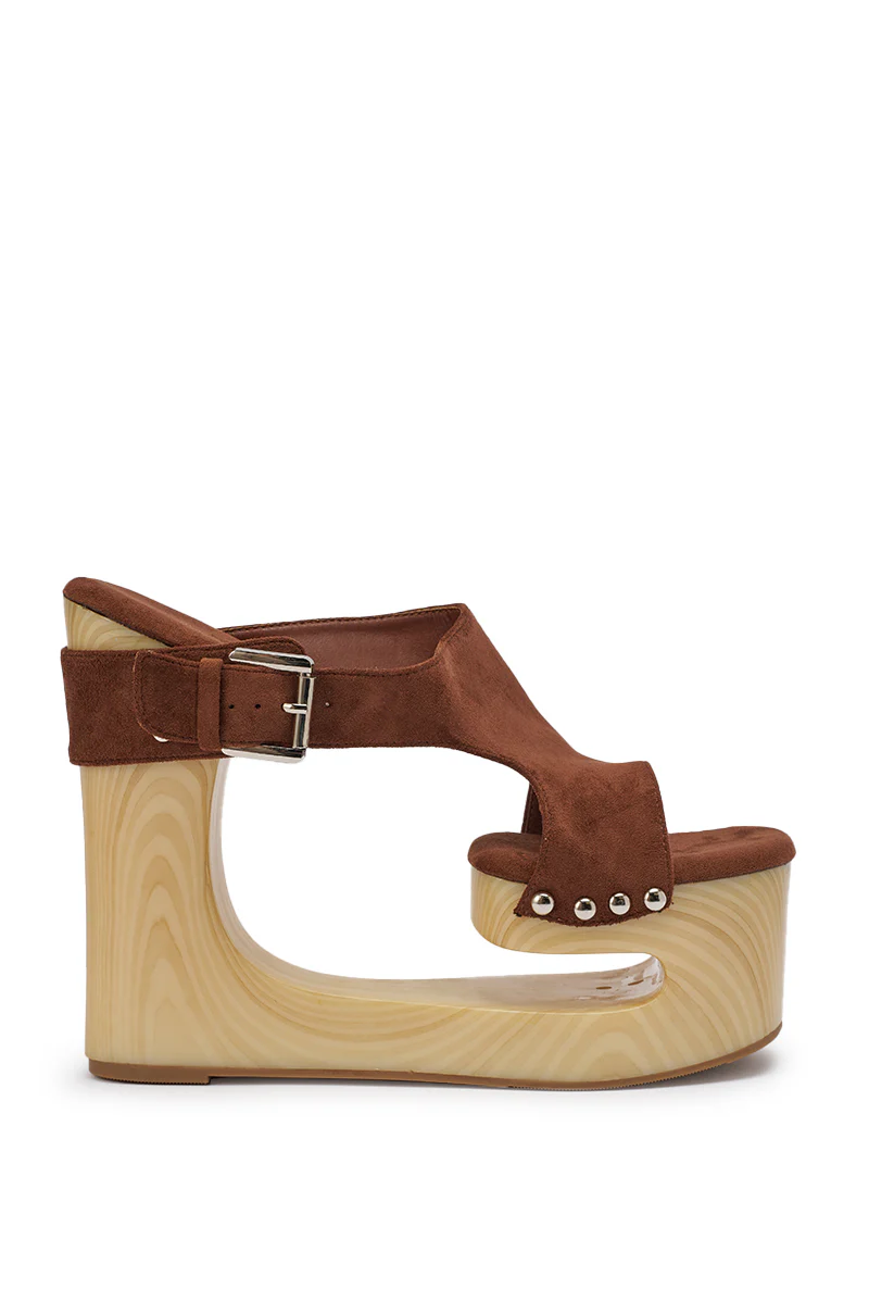 AZALEA WANG ELGEDI TAN PLATFORM SANDAL - Image 7
