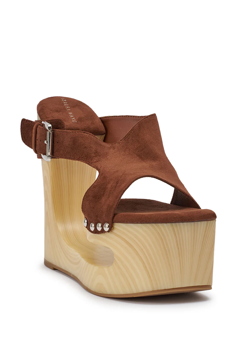 AZALEA WANG ELGEDI TAN PLATFORM SANDAL - Image 8