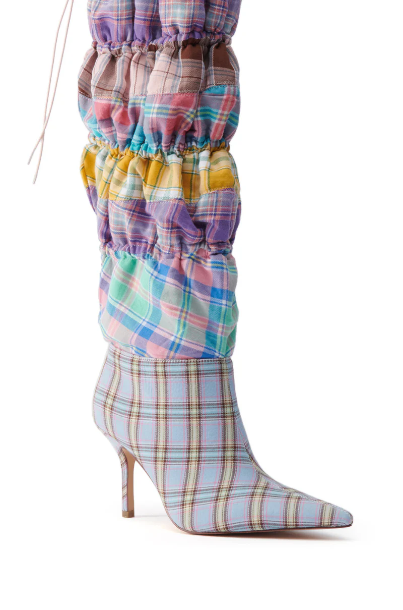 AZALEA WANG ELODIE PINK MULTI BOXER BOOT - Image 10