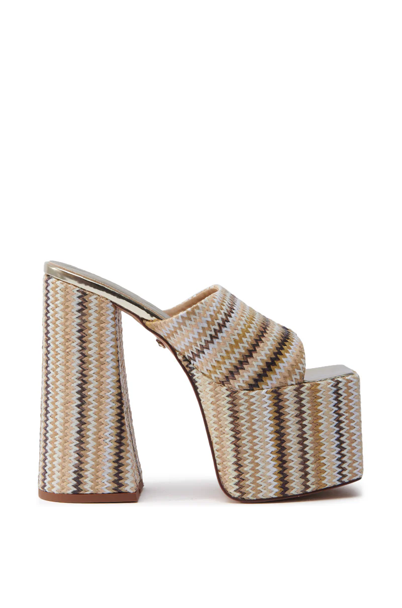 AZALEA WANG EMBERS BROWN CHUNKY PLATFORM SANDAL - Image 5