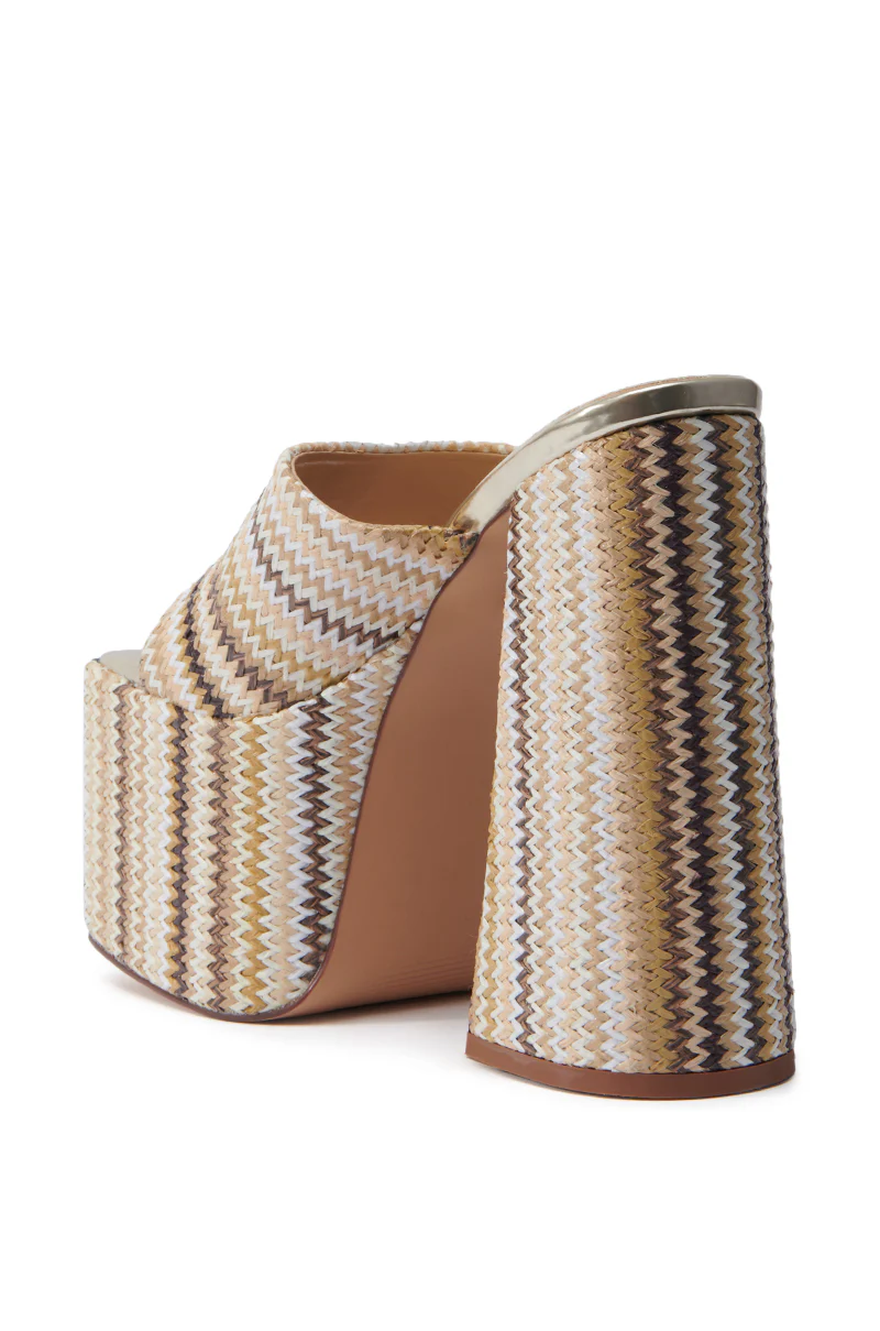AZALEA WANG EMBERS BROWN CHUNKY PLATFORM SANDAL - Image 7