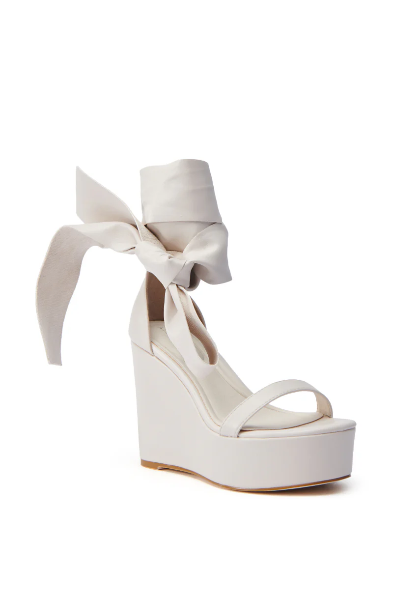 AZALEA WANG EMEKA BONE WEDGE SANDAL - Image 4