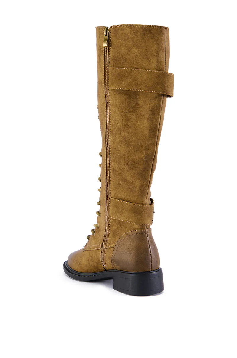 AZALEA WANG EMMOTT LACE UP BOOT - Image 3