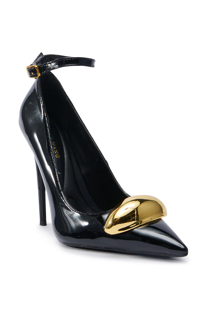 AZALEA WANG ESMARIA BLACK STILETTO PUMP - Image 10