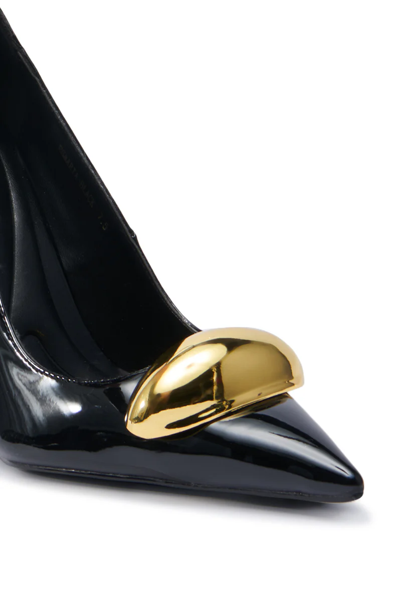 AZALEA WANG ESMARIA BLACK STILETTO PUMP - Image 13