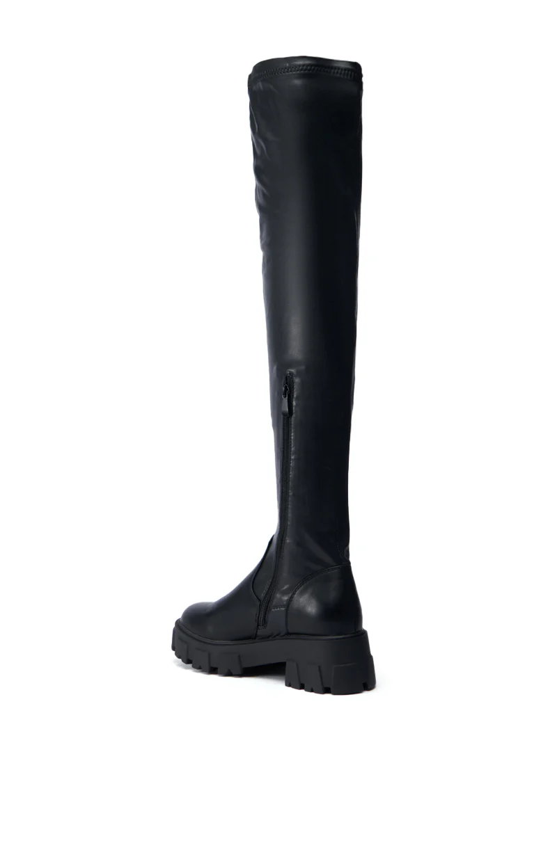 AZALEA WANG EUREVA BLACK FLAT BOOT - Image 7