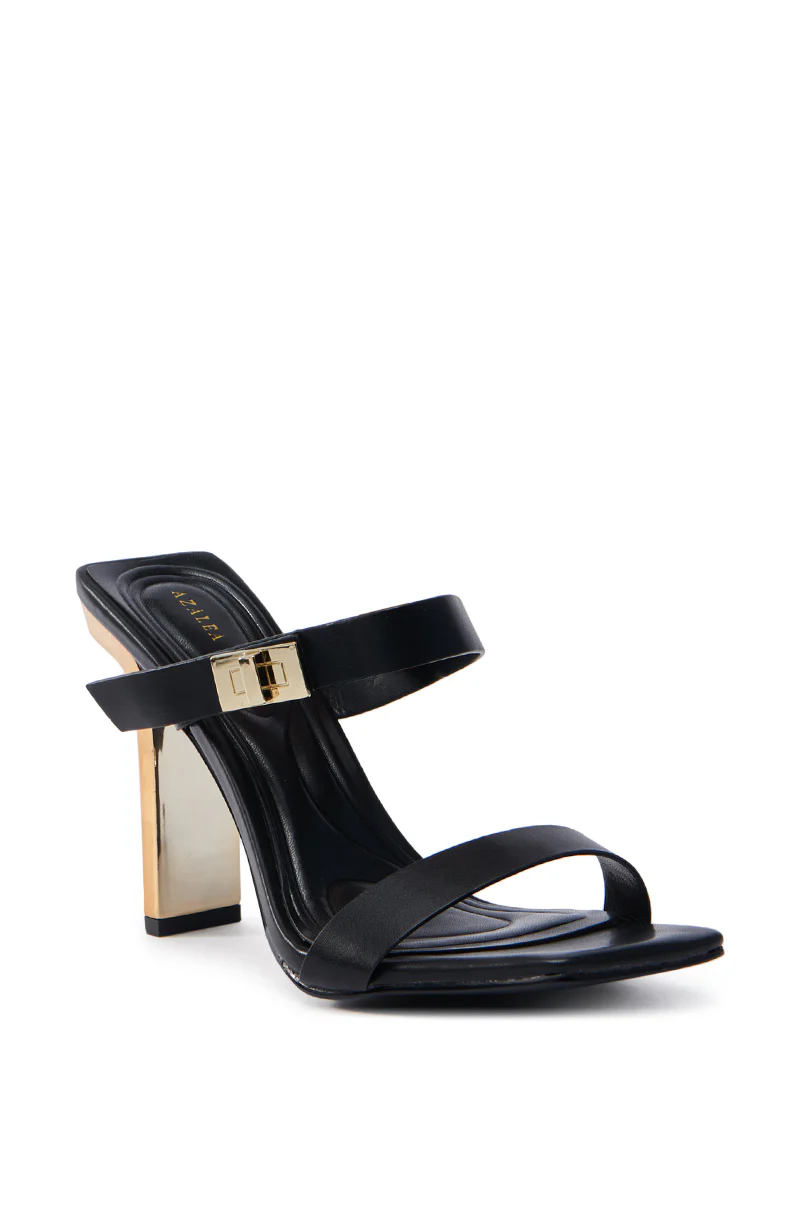 AZALEA WANG FANAKA BLACK CHUNKY SANDAL - Image 4