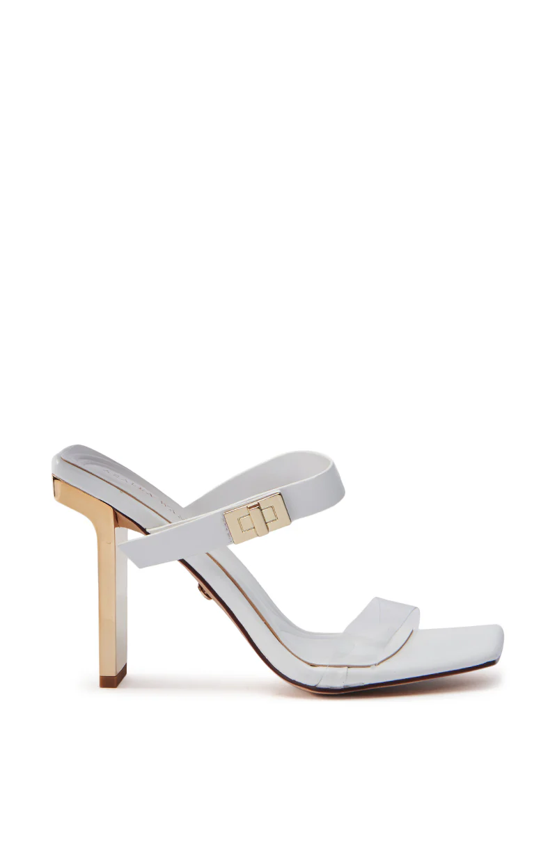 AZALEA WANG FANAKA WHITE CHUNKY SANDAL - Image 3