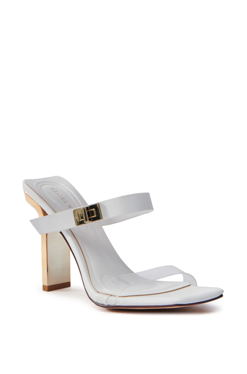 AZALEA WANG FANAKA WHITE CHUNKY SANDAL - Image 4