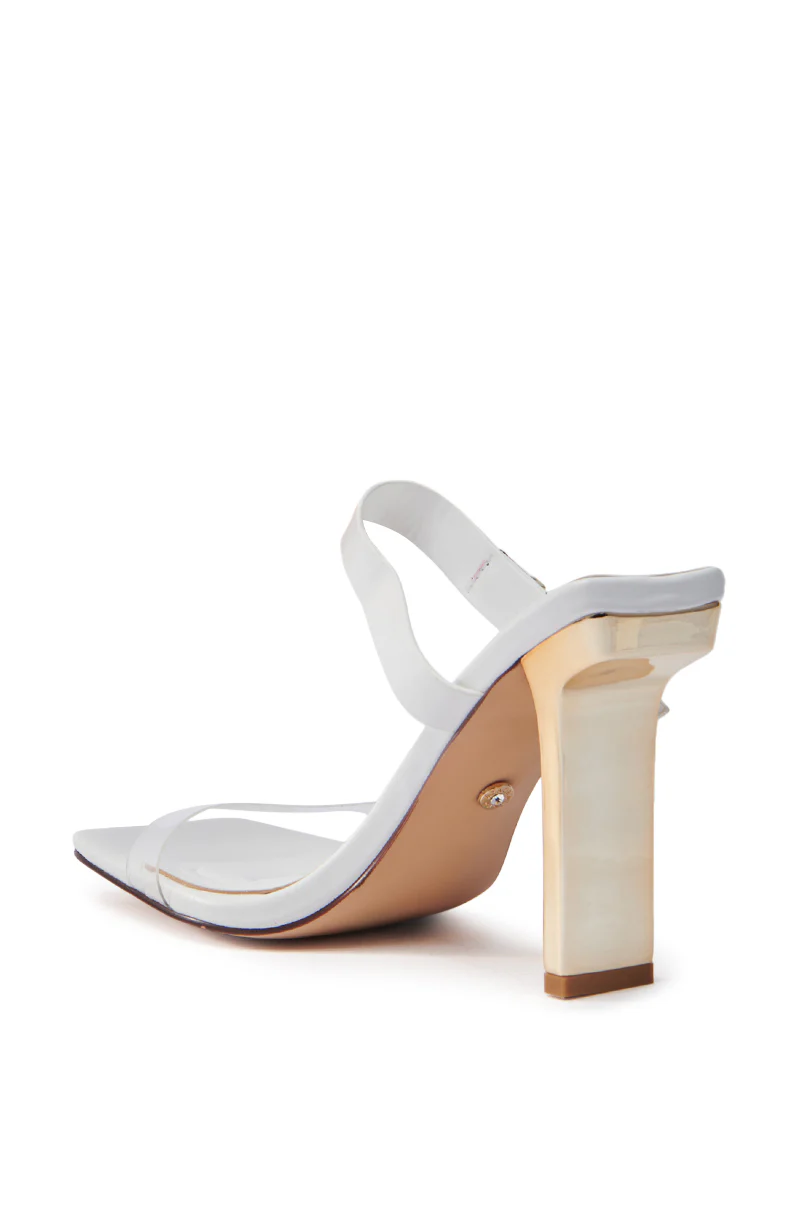 AZALEA WANG FANAKA WHITE CHUNKY SANDAL - Image 5